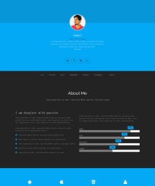 HTML5個(gè)人主頁(yè)簡(jiǎn)歷模板