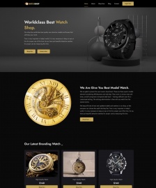 HTML5奢侈品手表店宣傳網(wǎng)站模板