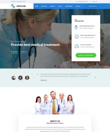 自適應(yīng)醫(yī)療與健康HTML5模板