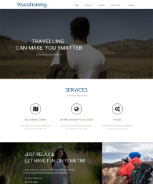 響應式旅游度假HTML5模板