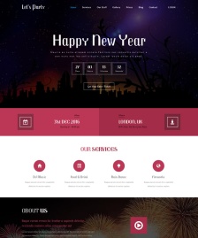 2017年新年快樂網(wǎng)站模板