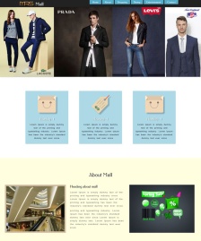 百貨商場bootstrap模板下載