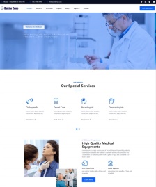 HTML5健康醫(yī)療服務機構網站模板