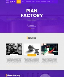 HTML5機(jī)械配件工廠宣傳網(wǎng)站模板