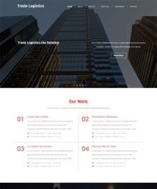貿(mào)易物流企業(yè)html5模板