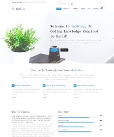 藍色天空bootstrap整站模板