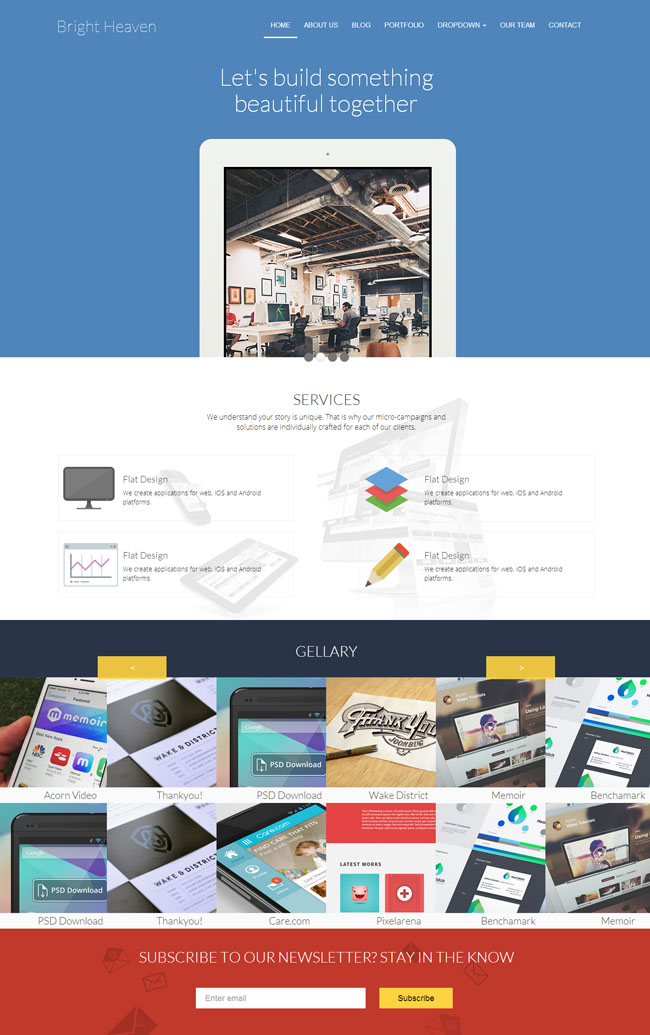 前端開發(fā)公司HTML5模板