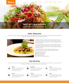 漂亮西餐美食企業(yè)官網(wǎng)模板