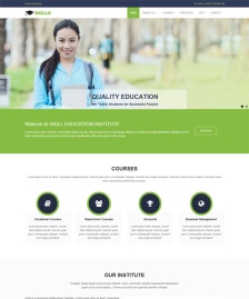 綠色出國留學HTML5模板