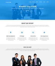HTML5藍(lán)色商務(wù)企業(yè)網(wǎng)站模板