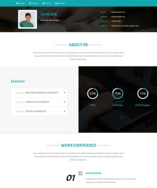 工程師個人簡介html5模板
