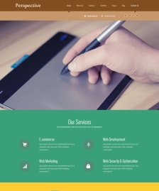 透視企業(yè)業(yè)務(wù)HTML5整站模板