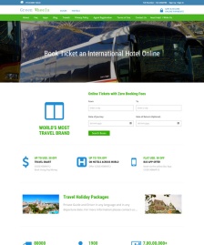 HTML5綠色清爽旅游模板