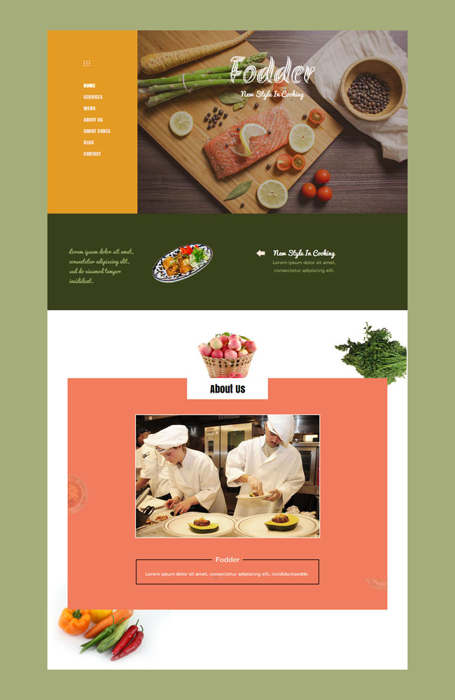 美食烹飪響應(yīng)式網(wǎng)頁模板