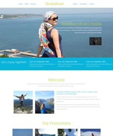 愛旅行的女人html5模板