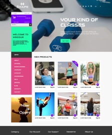 啞鈴健身會(huì)所HTML5模板