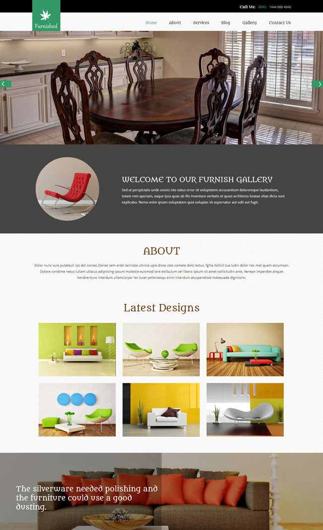 創(chuàng)意家居與生活HTML5模板