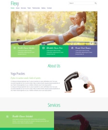 瑜伽健身HTML5模板下載