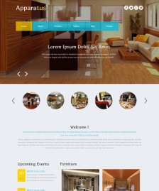 家庭室內(nèi)裝潢HTML5模板