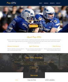 橄欖球比賽HTML5模板