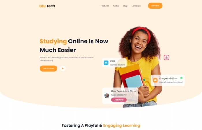 HTML5網(wǎng)絡(luò)教育在線學(xué)習(xí)網(wǎng)站模板-Toy模板網(wǎng)編號(hào)5497