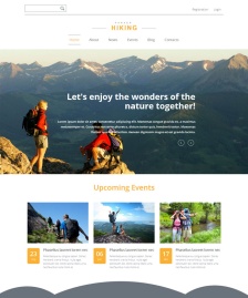 徒步登山運(yùn)動(dòng)HTML5模板