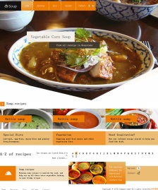 美食天下CSS3網(wǎng)頁模板