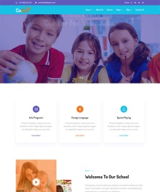 學(xué)校幼兒園教育HTML5模板