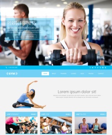 健身房鍛煉html5模板