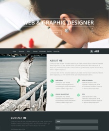 HTML5單頁模版Art
