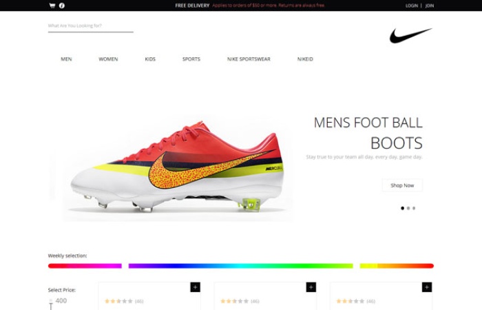 nike足球HTML5模版-Toy模板網(wǎng)編號720