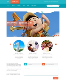 扁平大氣HTML5模版Eracle