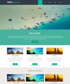 HTML5旅游景點模版