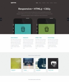 HTML5響應式模版Sparrow