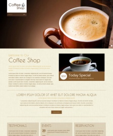 html5咖啡店主題模版
