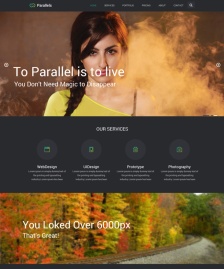 html5響應(yīng)式模版parallels
