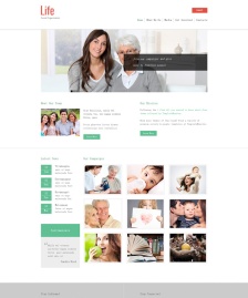 和睦家庭主題HTML5模板