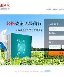 軟件系統(tǒng)后臺(tái)登錄頁(yè)面模板