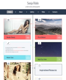 類似時間軸布局HTML5模板
