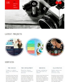 炫彩窄屏建站公司html5模板