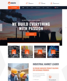 重工業(yè)建筑公司HTML5模板