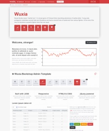 股票網(wǎng)站HTML5紅色模板