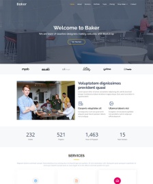 Bootstrap公司團隊介紹模板