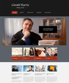 律師事務(wù)所Html5網(wǎng)站模板
