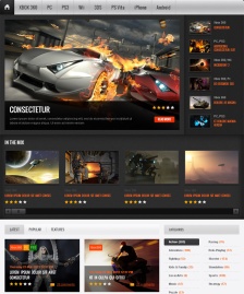 大型游戲公司html5模板