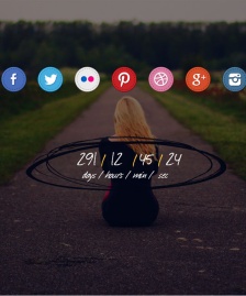 網(wǎng)站上線倒計(jì)時html5模板