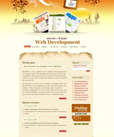 Web開(kāi)發(fā)CSS網(wǎng)頁(yè)模板