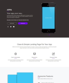 APP應(yīng)用程序展示單頁模板