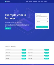 域名服務(wù)代理商HTML5模板