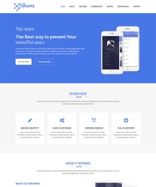 藍色APP制作企業(yè)網(wǎng)站模板
